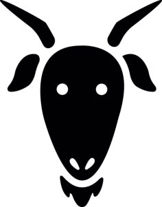Head Of Goat Digital Sketch Svg Design, Free Vectors File